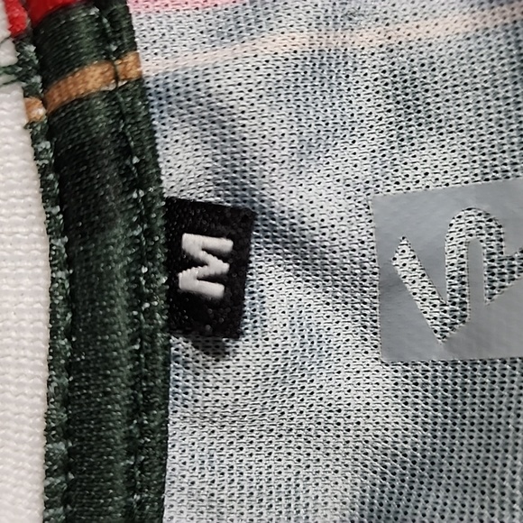 Southpole Green Camo Red Black Gold & White Stripe 100% Polyester Shirt Sz. M - Picture 5 of 6